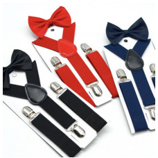 Suspenders and bow tie