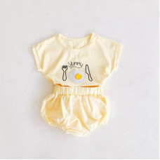 Clothing set with scrambled eggs