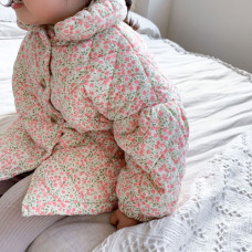 Insulated jacket with floral print