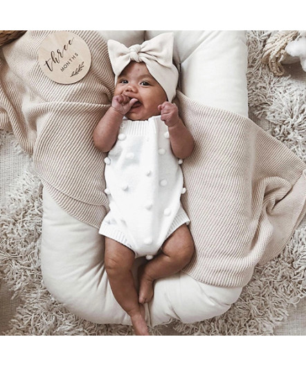 Knitted bodysuit wit...