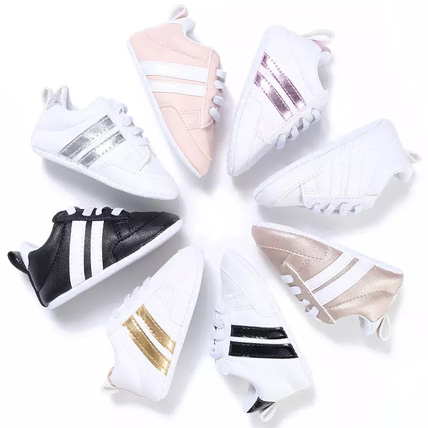 Sneakers-booties with stripes