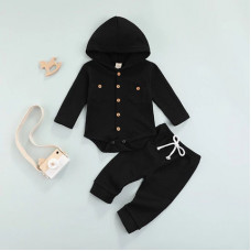 A set of bodysuits with a hood and pants