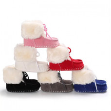 Winter booties with fur