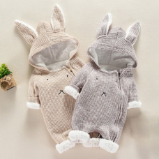 Bunny jumpsuit with eco-fur