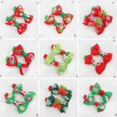 Set of 2 Christmas hairpins