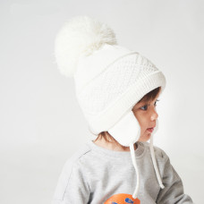 Winter hat with a pompom