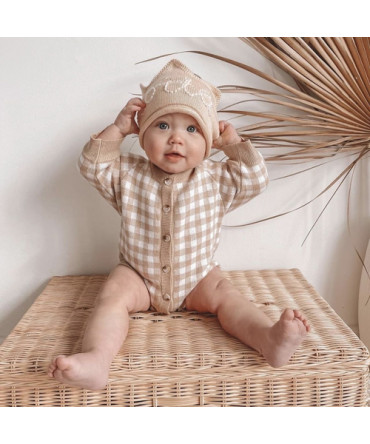 Ромпер вязаный в кле...