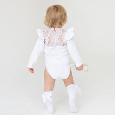 Bodysuit with lace on the back