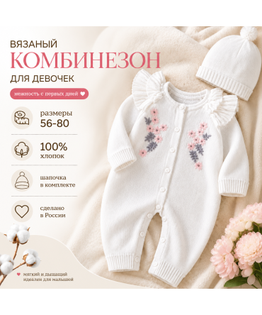 Комбинезон вязаный с...