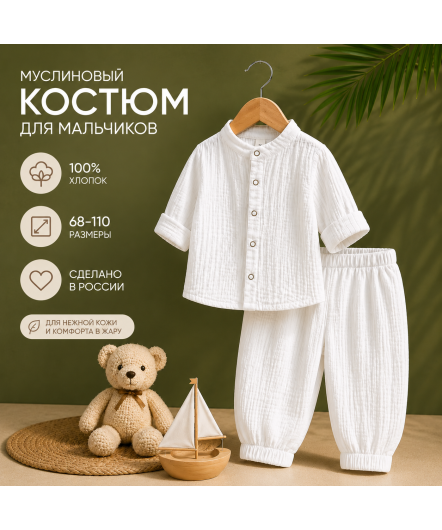 Костюм из муслина с ...
